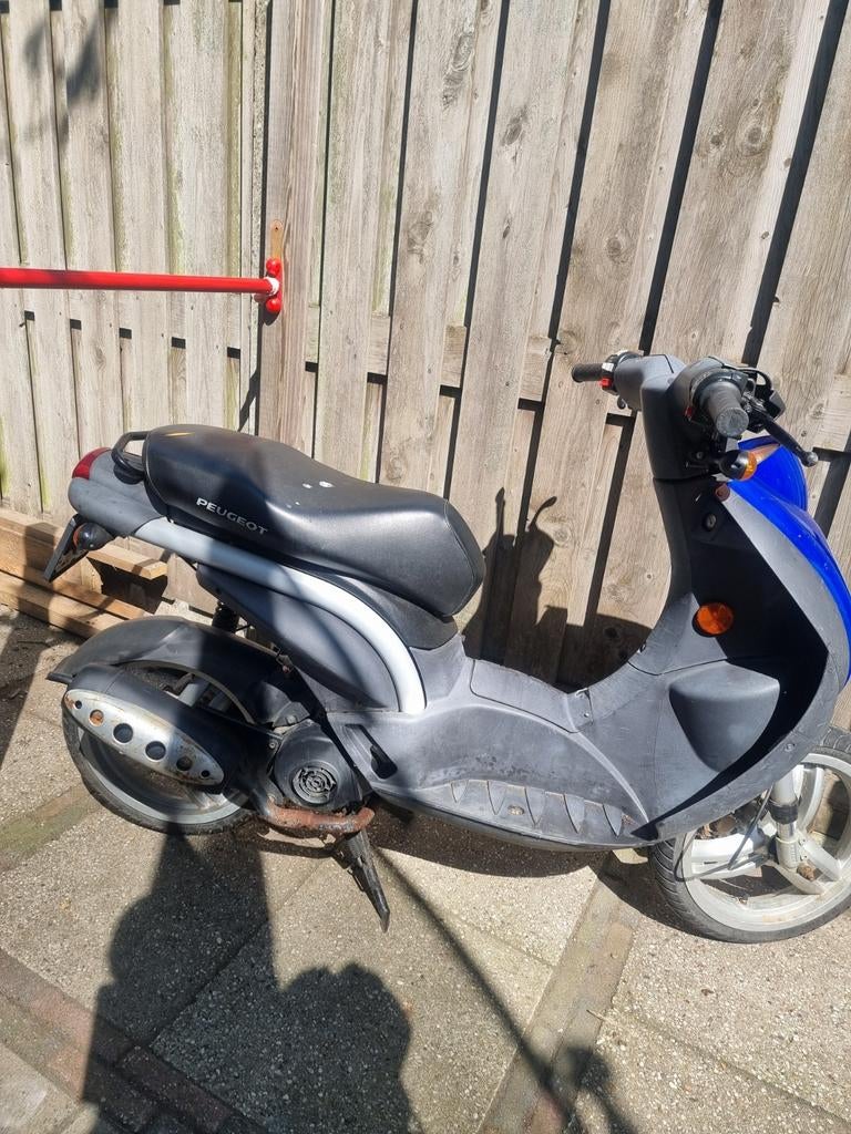 Peugeot Ludix Scooter - Blauw/Grijs, Fietsen en Brommers, Scooters | Peugeot, Ophalen, Gebruikt, Maximaal 45 km/u, Benzine
