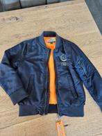 Retour zomerjas jongens maat 116 donkerblauw oranje voering, Ophalen of Verzenden