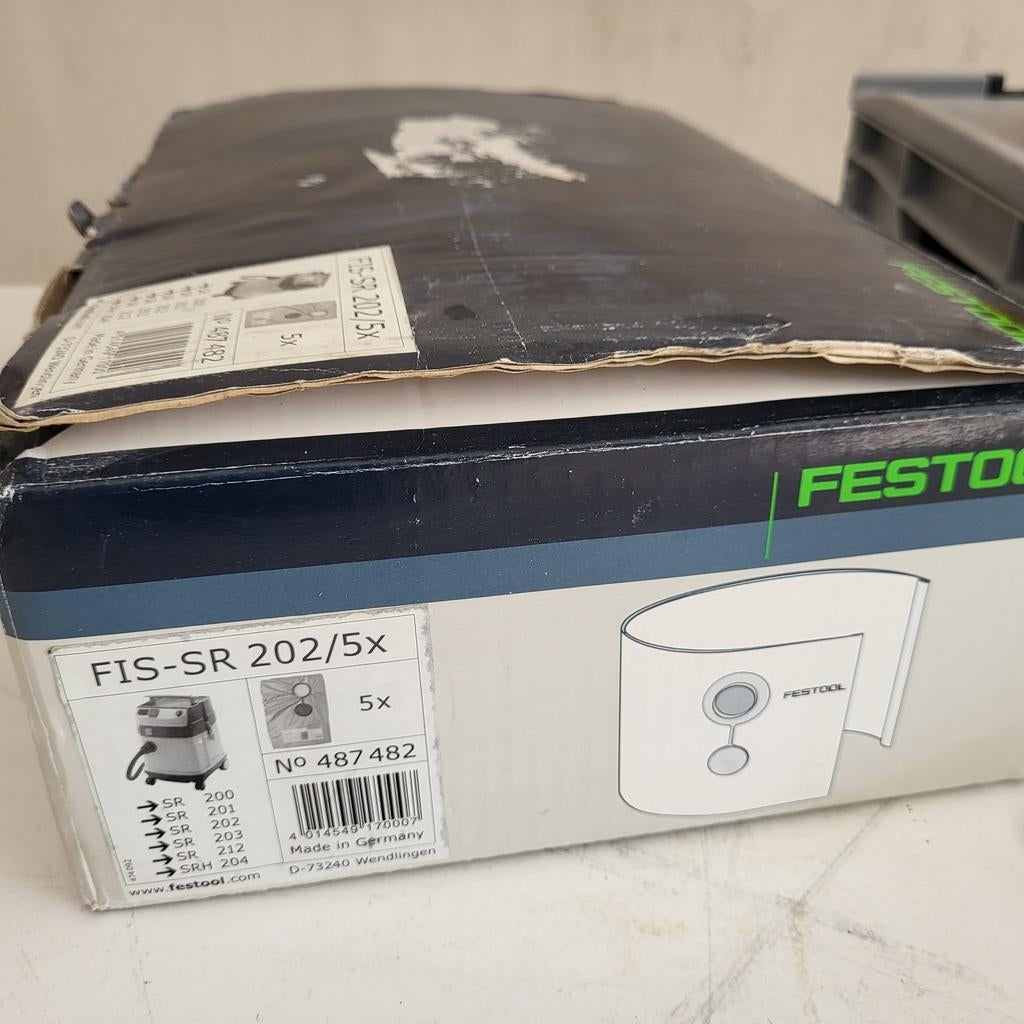 Festool Tweelaagse filterzak FIS-SR 202 /5, Witgoed en Apparatuur, Stofzuigers, Ophalen of Verzenden
