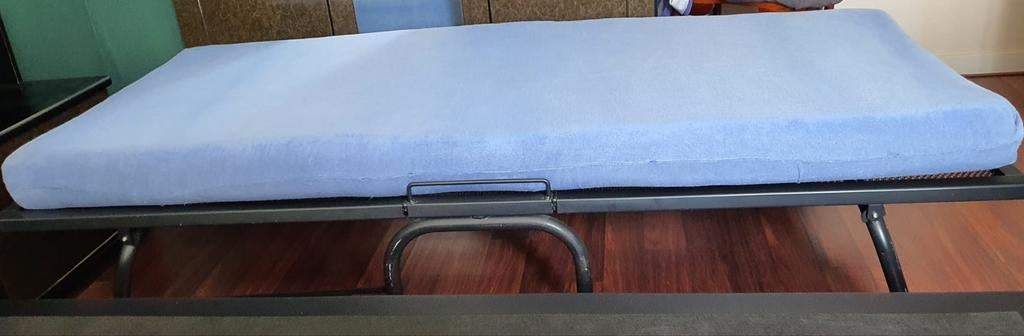 avek Vouwbed met matras 90 x 200, Huis en Inrichting, Ophalen, 90 cm, Eenpersoons, Zwart