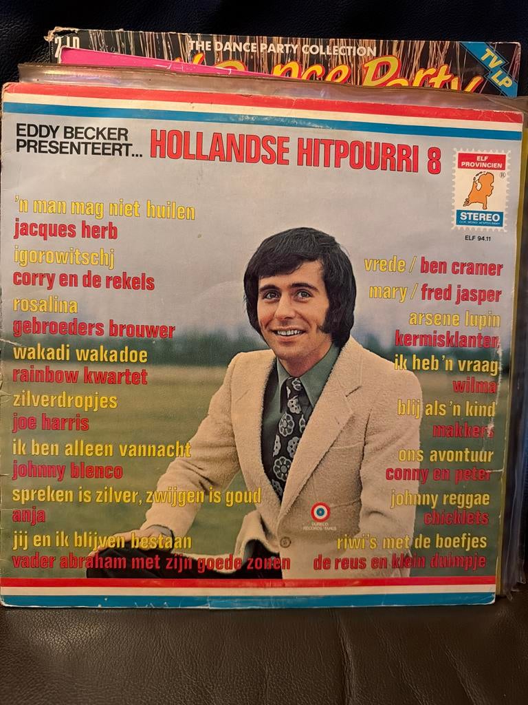 T3.  Eddy Becker Presenteert... Hollandse Hitpourri 8 LP, Ophalen of Verzenden, Gebruikt, 12 inch, Levenslied of Smartlap