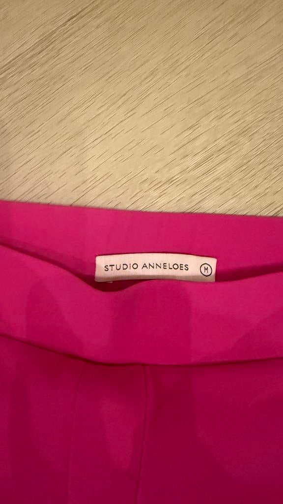 Studio Anneloes Kathy Bonded Broek Fuchsia Maat M, Nieuw, Roze, Lang, Ophalen