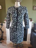 Rinascimento zilver zwart luipaard sportieve jurk XL, Verzenden, Zwart, Zo goed als nieuw, Knielengte