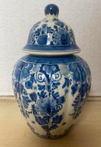 Antiek delfts blauw deksel vaasje - Zenith, Ophalen of Verzenden