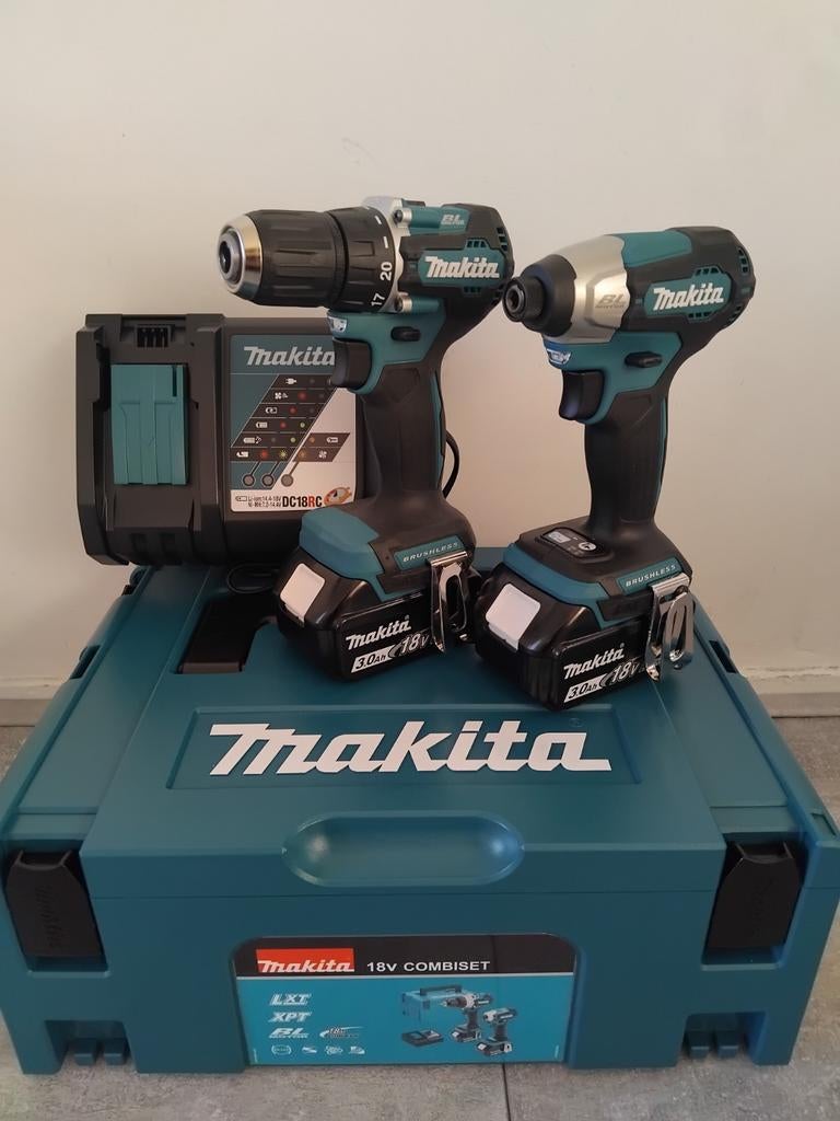 ✅️Makita 18V  ddf487 schroefb dtd157 slagschroef combiset, Ophalen of Verzenden, Boor- en Schroefmachine