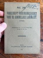 Nederlands voorschrift sein postduif lichtpistool LVA radio, Verzamelen, Militaria | Tweede Wereldoorlog, Ophalen of Verzenden