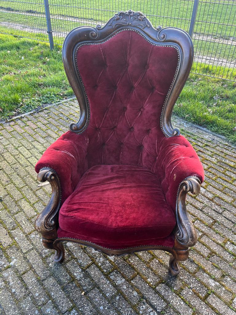 Stoel, Huis en Inrichting, Fauteuils, Ophalen, Gebruikt, Minder dan 75 cm, Hout