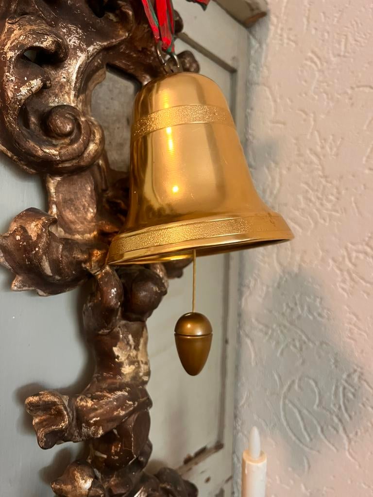 Kersdoos kerst muziekdoos kerstbel muziek bel vintage oud, Ophalen of Verzenden, Zo goed als nieuw