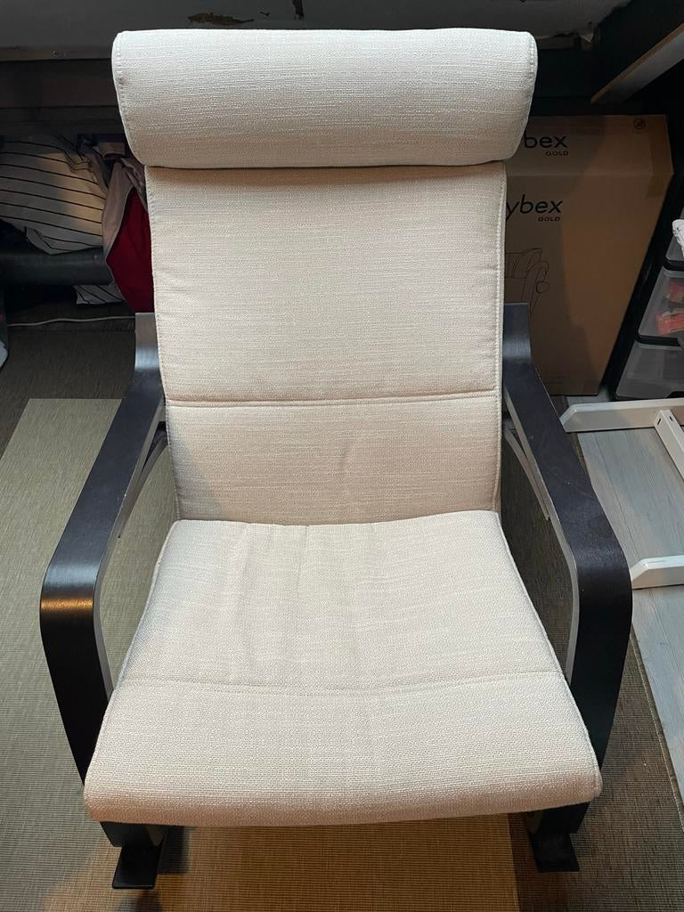 IKEA POÄNG schommel Fauteuil  - Comfortabele en stijlvol, Huis en Inrichting, Stoelen, Ophalen, Overige kleuren, Zo goed als nieuw