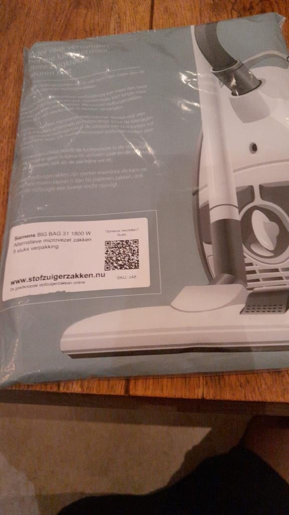 Siemens BIG BAG 31 1800 W microvezel stofzuigerzakken, Witgoed en Apparatuur, Ophalen of Verzenden, Nieuw, Stofzak, Stofzuiger