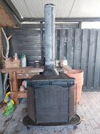Antieke gietijzeren houtkachel / werkplaatskachel, Huis en Inrichting, Kachels, Ophalen, Gebruikt, Houtkachel, Vrijstaand