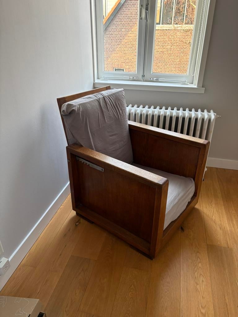 Rookstoel art deco fauteuil, Antiek en Kunst, Antiek | Meubels | Stoelen en Banken, Ophalen of Verzenden