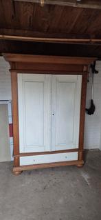 Eiken houten kast - Vintage kledingkast, Antiek en Kunst, Antiek | Meubels | Kasten, Ophalen