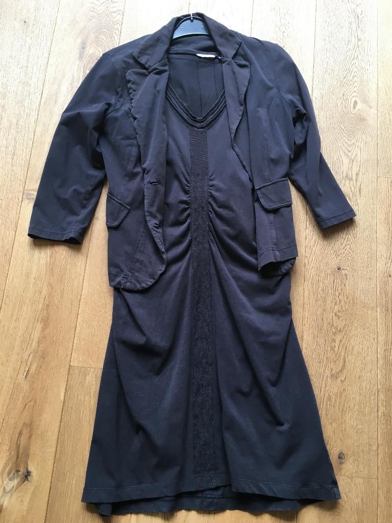 jurk en jasje, Kleding | Dames, Sandwich, Ophalen of Verzenden, Gedragen, Blauw