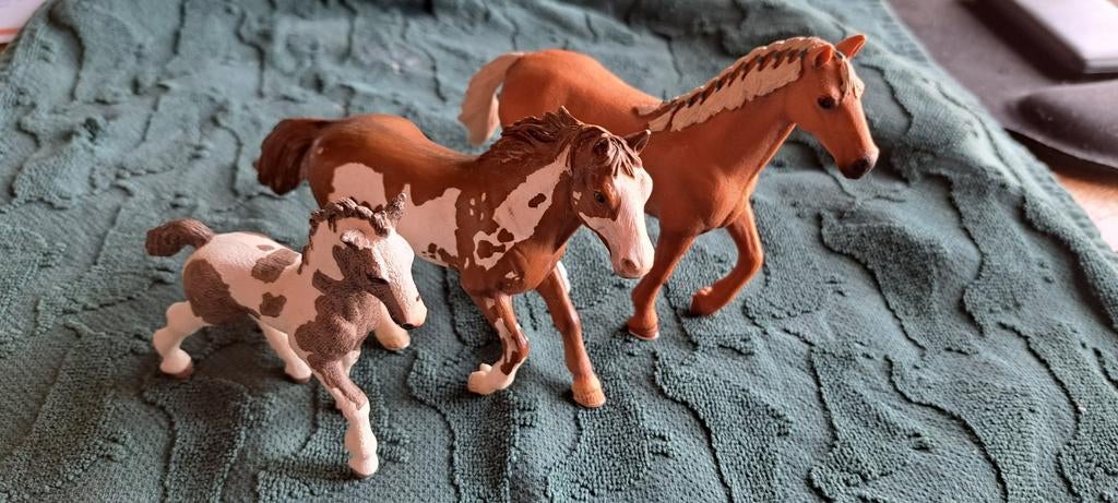 3 Schleich paardjes, Ophalen of Verzenden