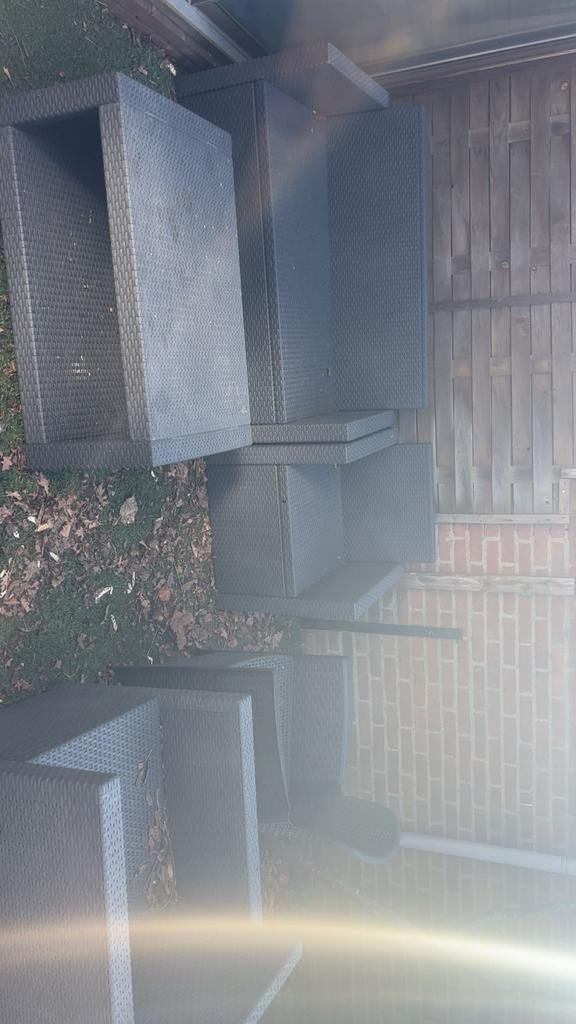 Gratis tuinset -, Tuin en Terras, Tuinstoelen, Gebruikt, Kunststof, Ophalen