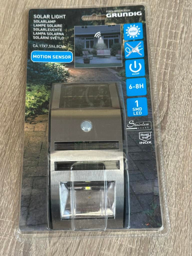 Buitenverlichting motion sensor grundig 8 stuks, Ophalen, Minder dan 50 watt, Wandlamp, Nieuw