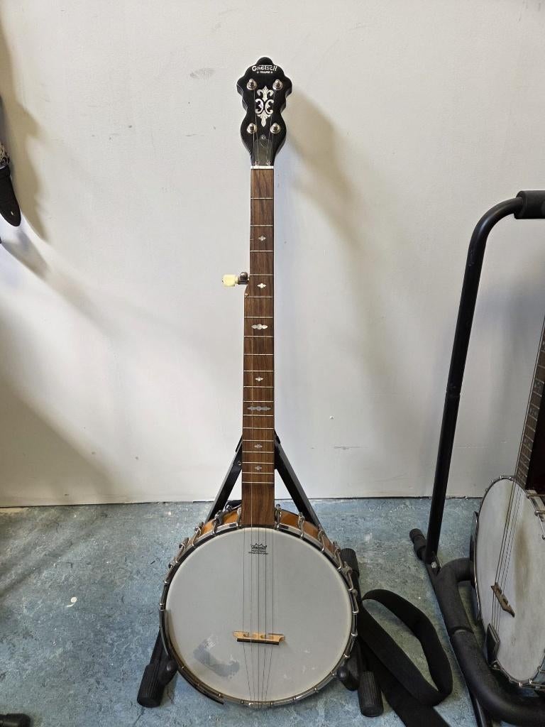 Gretsch G9451 Dixie Deluxe 5-String Open Back banjo, Ophalen, Gebruikt, 5-snarige of Bluegrassbanjo