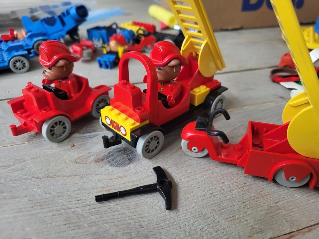 Fabuland brandweer autoset, Ophalen of Verzenden, Gebruikt, Lego