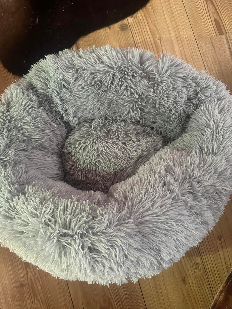 Fluffy kattenmand licht blauw, Ophalen, Nieuw, Pluche