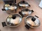 Rena Ware pannenset RVS, Ophalen of Verzenden, Zo goed als nieuw, Rvs, Pannenset