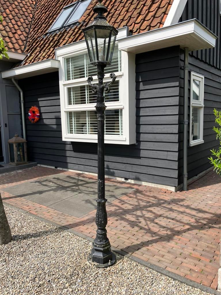 3x Klassieke RVS Buitenlantaarn. Prijs per stuk., Ophalen, Minder dan 50 watt, Staande lamp, Rvs