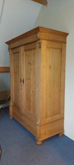 Antiek grenen kast 142x187x55cm, Antiek en Kunst, Antiek | Meubels | Kasten, Ophalen of Verzenden