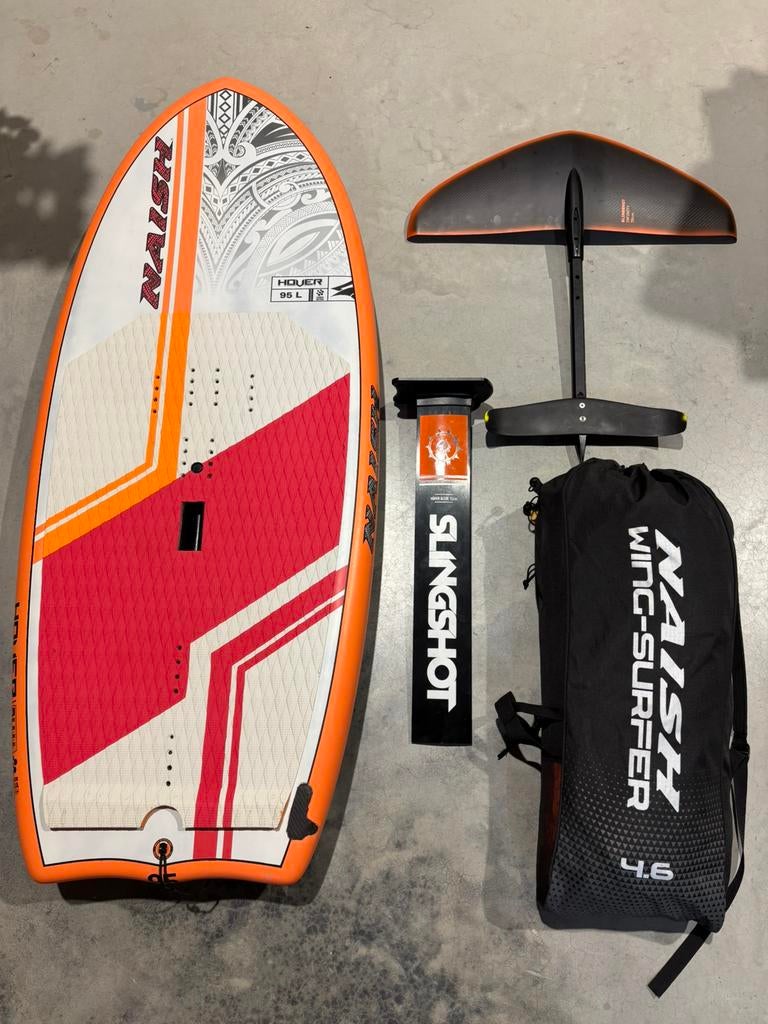 Naish Hover 95L + Slingshot Foil + Naish Wingsurfer 4.6m, Ophalen, Gebruikt, Wingsurfset