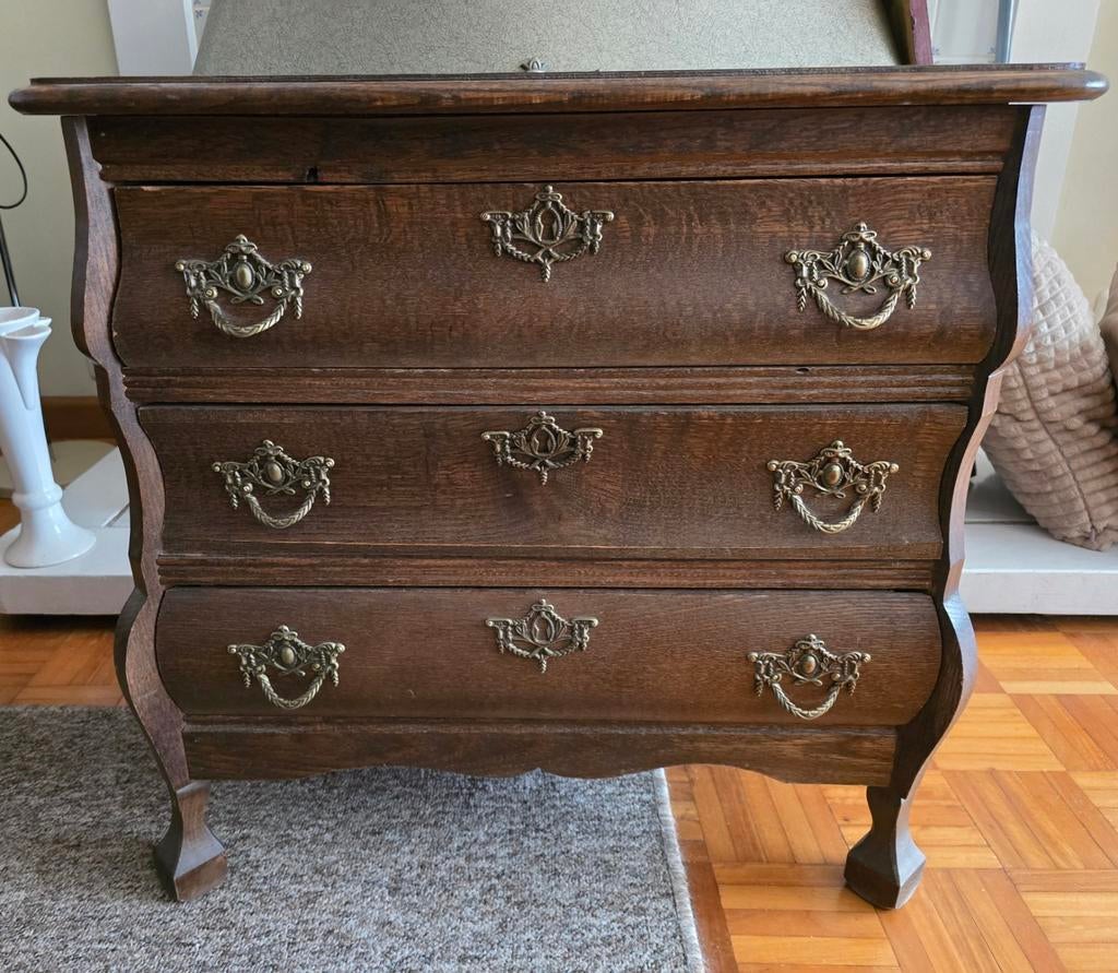 Klein buikkastje, Ophalen, Eikenhout, 50 tot 100 cm, 3 of 4 laden