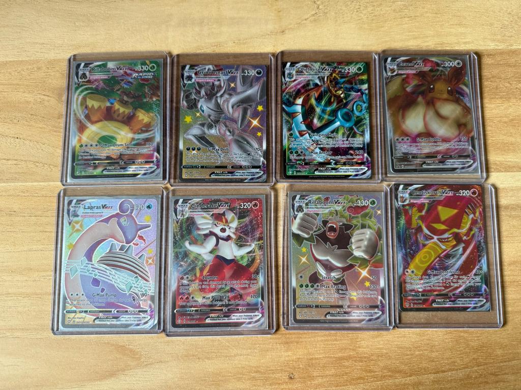 Pokemon vmax - pokémon v-max 8 stuks, Ophalen of Verzenden, Gebruikt, Meerdere kaarten