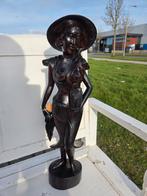 Teakhout Balinese marktvrouw, dame, Antiek en Kunst, Ophalen