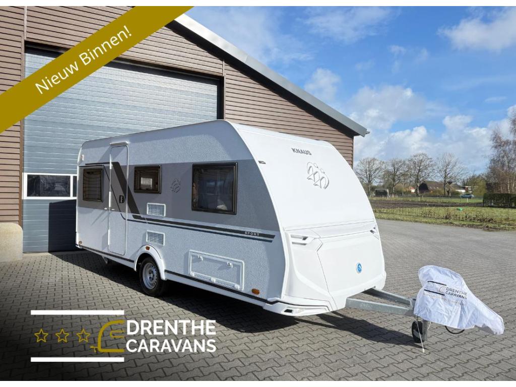 Knaus Sport 460 EU | NIEUW enkele bedden, Caravans en Kamperen, Caravans, Bedrijf, tot en met 4, 1000 - 1250 kg, Treinzit, Knaus