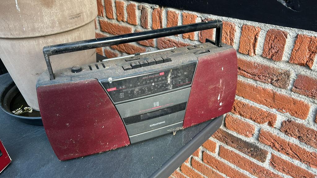 Vintage Grundig RR 400 Radio Cassette Recorder, Ophalen of Verzenden, Gebruikt, Radio