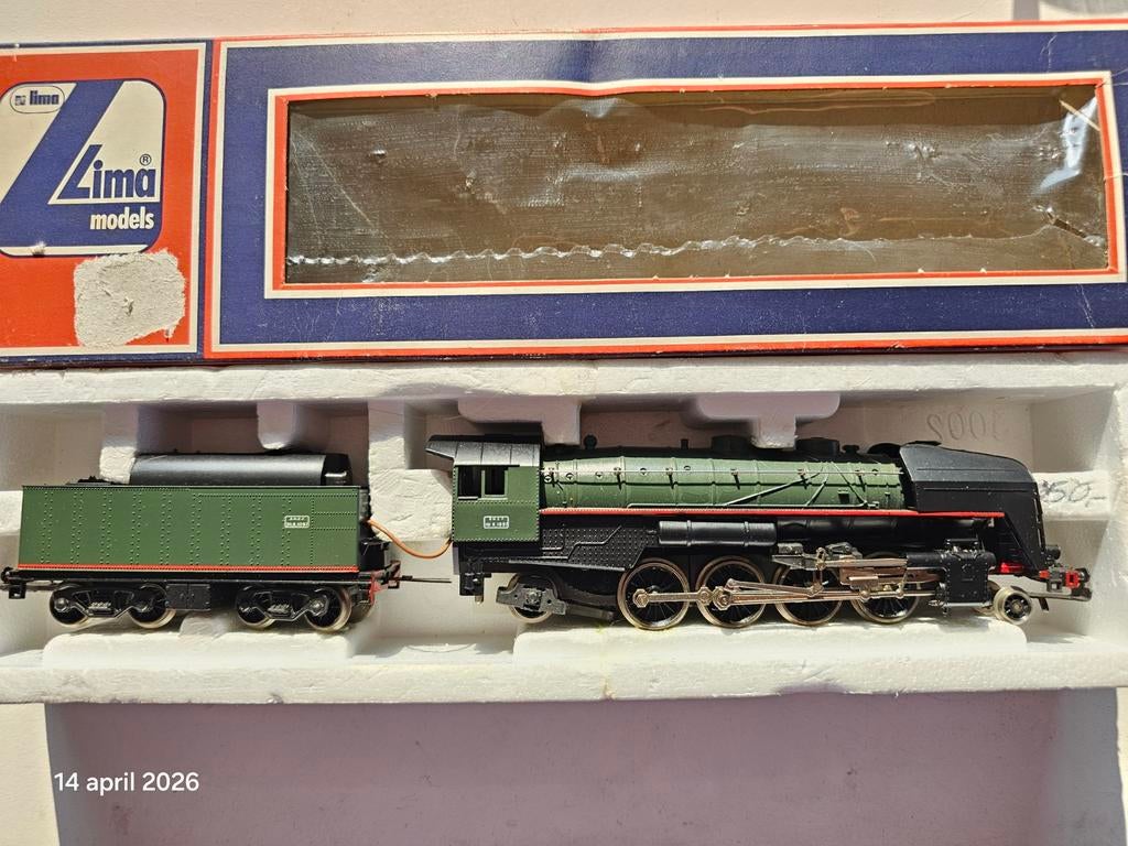 Modeltrein Ho lima stoomlokomotief SNCF FRANKRIJK, Ophalen of Verzenden, Zo goed als nieuw, Lima, Gelijkstroom