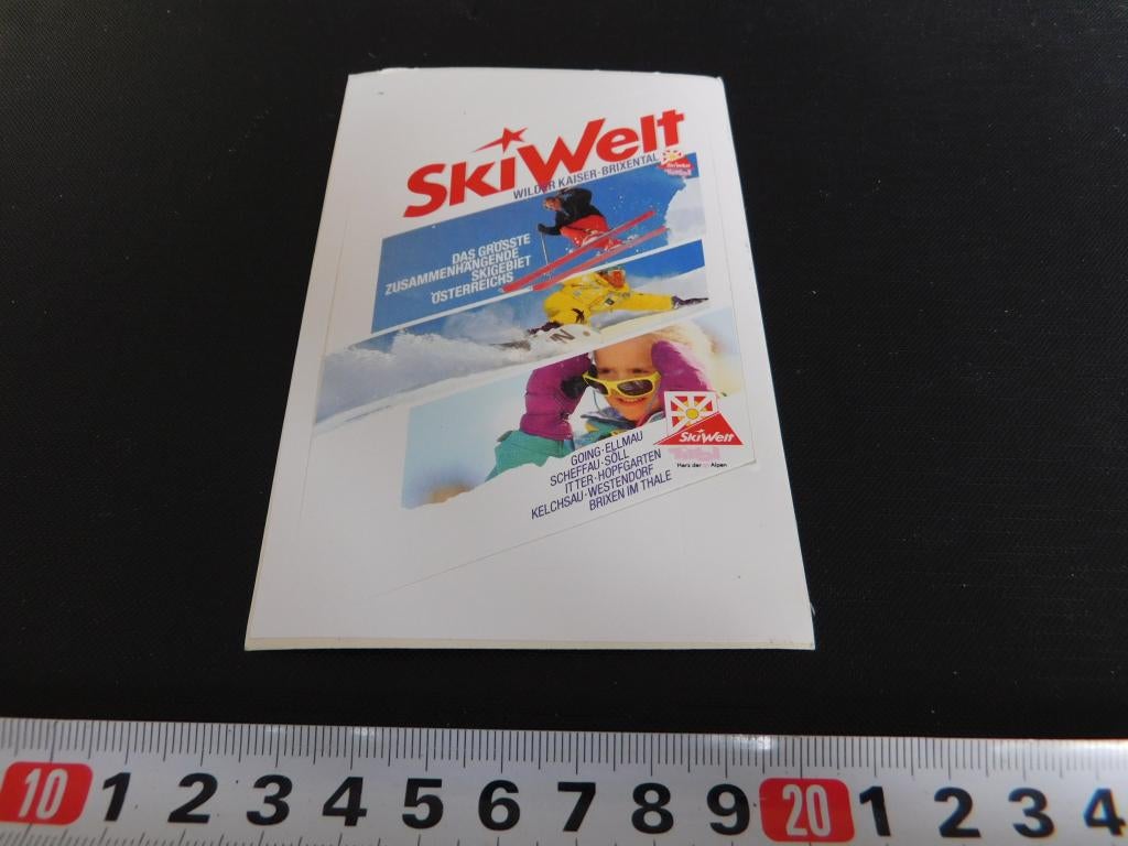 sticker skiwelt wilder kaiser brixental oostenrijk tirol *, Ophalen, Zo goed als nieuw