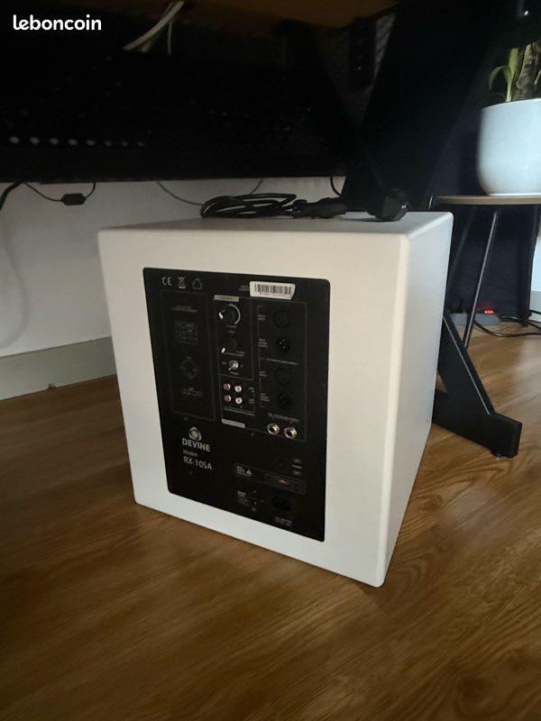 Devine RX-10SA Witte actieve studio subwoofer, Audio, Tv en Foto, Luidsprekers, Gebruikt, Subwoofer, 120 watt of meer, Overige merken