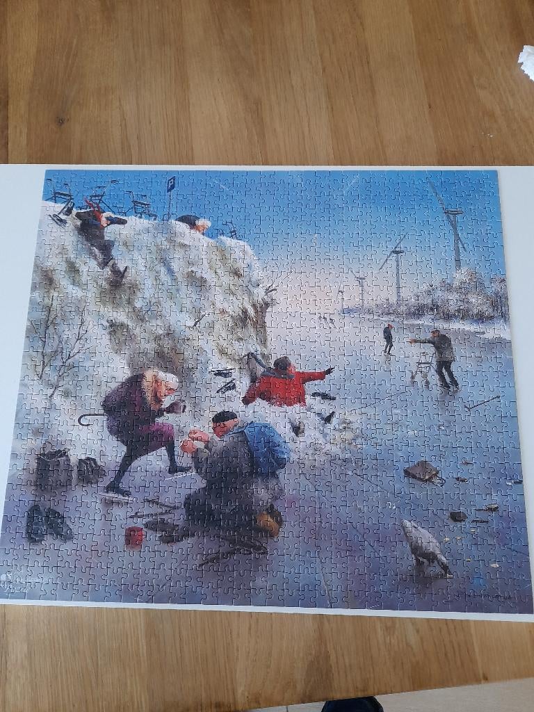 Marius van Dokkum legpuzzels 1000 stukjes compleet 3 stuks, Hobby en Vrije tijd, Ophalen of Verzenden, 500 t/m 1500 stukjes, Gebruikt