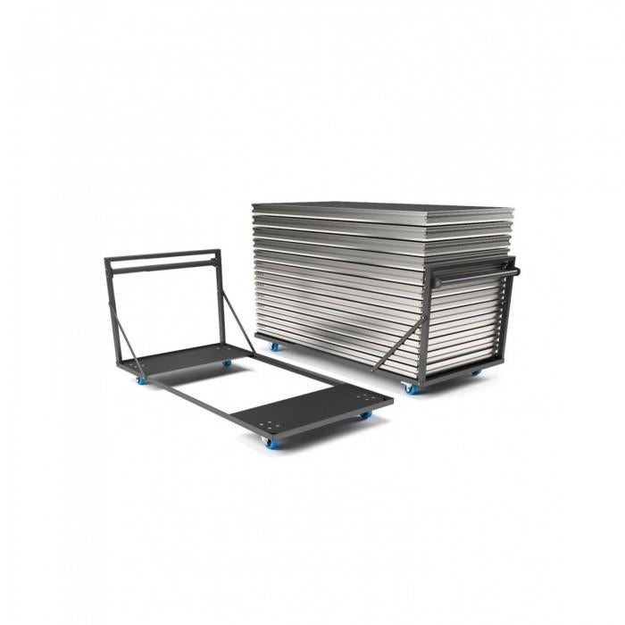 Podiumkar voor 10 podiumdelen 2x1 meter, Muziek en Instrumenten, Ophalen, Gebruikt, Overige typen