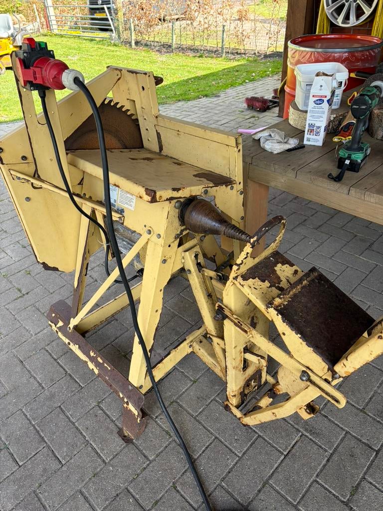 Scheppach zaag kloofmachine werkt perfect, Ophalen, Gebruikt, Elektrisch, Liggend