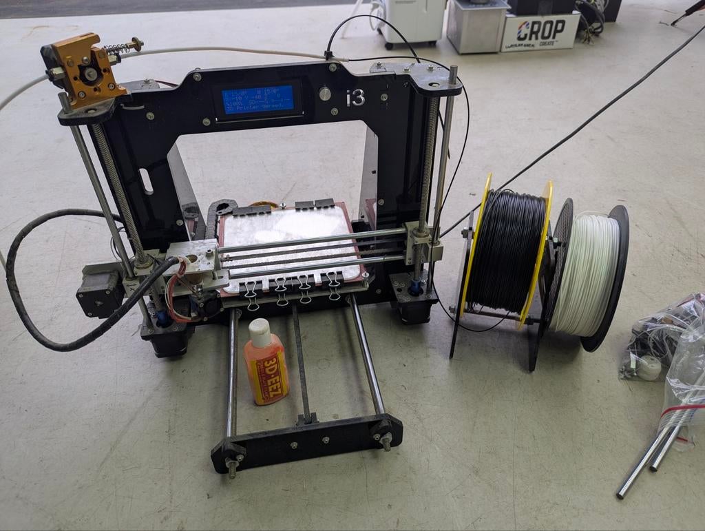 Prusa i3 Clone 3D-printer met CNC aluminium upgrades, Computers en Software, 3D Printers, Ophalen, Gebruikt, Filament