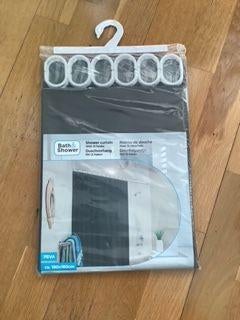 Bath & Shower douchegordijn 180 X 180 cm grijs Nieuw, Ophalen, Nieuw, Grijs, Overige typen