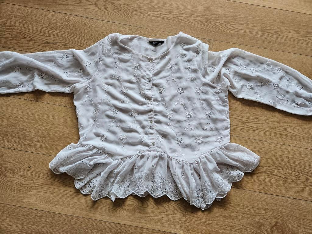 Broderie blouse maat 48, Overige kleuren, Maat 46/48 (XL) of groter, Ophalen of Verzenden, MS Mode