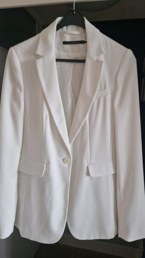 Witte colbert, Ophalen of Verzenden, Gedragen, Maat 38/40 (M)