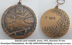 hele mooie Zweedse jagers medaille, brons 1975, Postzegels en Munten, Ophalen of Verzenden, Brons, Buitenland