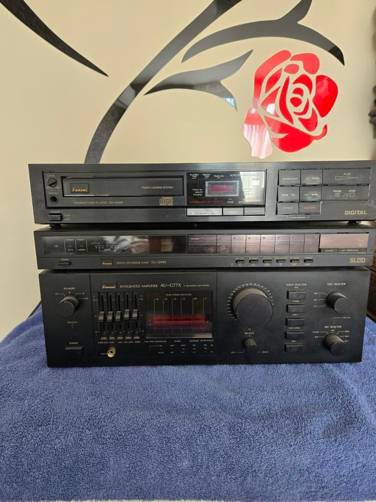Sansui set met afstandsbediening, Ophalen of Verzenden, Cd-speler, Overige merken