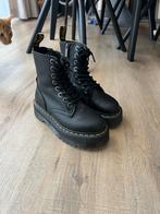 Maat 36 Dr. Martens Jadon III Pisa Leren Platform boots, Kleding | Dames, Schoenen, Ophalen of Verzenden, Gedragen, Zwart