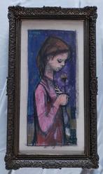 A. Fuchs (1925-2003) - Meisje met bloem - 1967, Antiek en Kunst, Ophalen of Verzenden