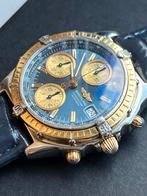 Nette Breitling Chronomat Chronograaf met 18k bezel, Ophalen, Blauw, Breitling, Gebruikt