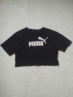 PUMA cropped sportshirt, Puma, Zwart, Ophalen of Verzenden, Zo goed als nieuw