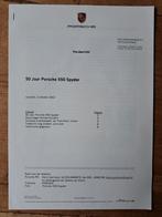 50 Jaar Porsche 550 Spyder persbericht - 2003, Porsche, Ophalen of Verzenden, Zo goed als nieuw